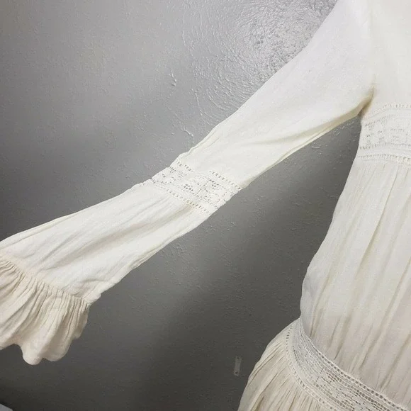 TULAROSA Cream Berkley Prairie Lace Mini Dress XS - Picture 4 of 11